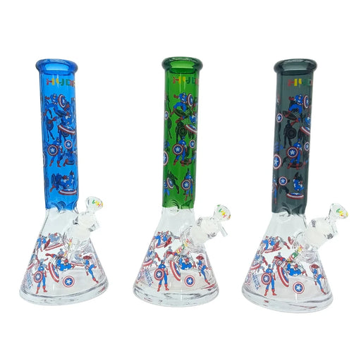 HYDRO | 14" Beaker Super Heron Glass Bong (MST225) Glass Bong The MST