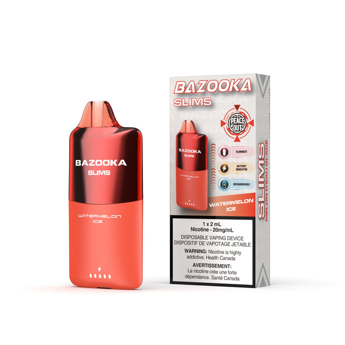 Bazooka | Slims Box of 5 Vape Daddy Watermelon Ice