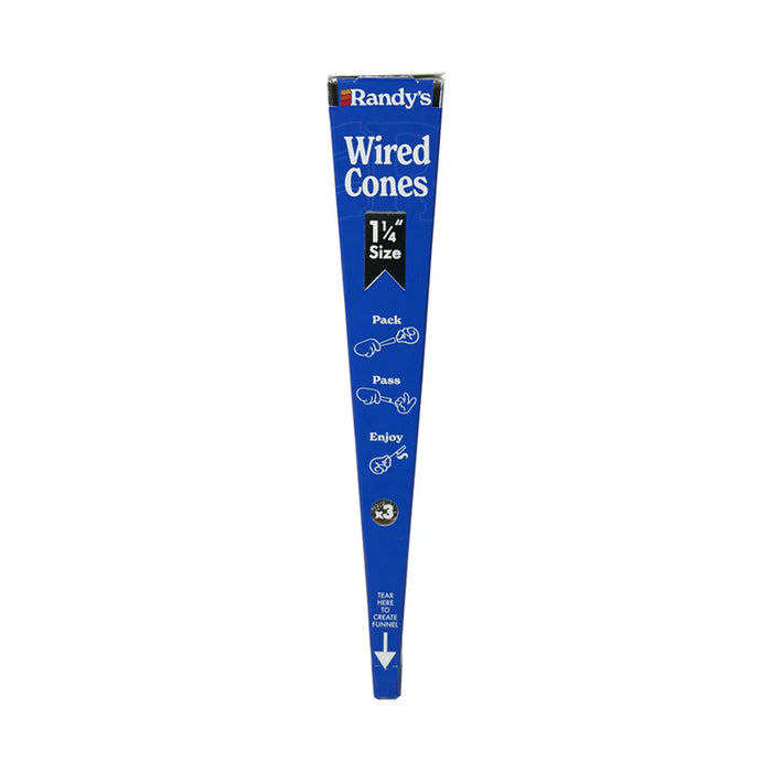 Randy's | Wired Cones 24-Pack-1 1/4 Size Pre-rolled Cone (Display Pack) ONE