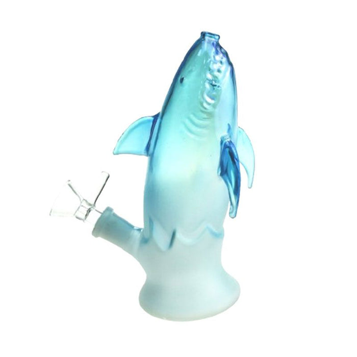 7″ Blue Dolphin Glass Bong [XD009] Glass Bong Canadian Distributor