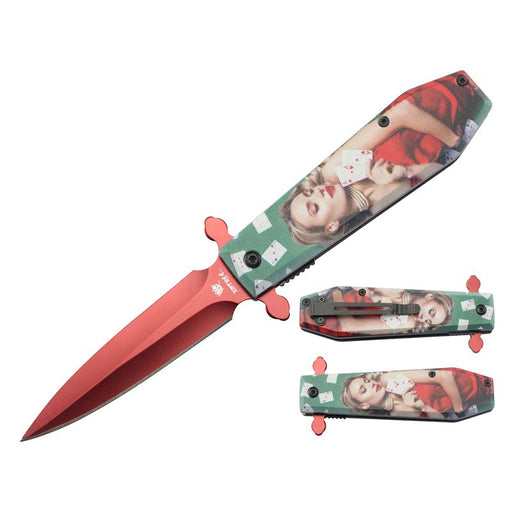Xtreme | 8″ Folding Pocket Knife – Sharp Blade with Printed Handle & Pocket Clip (XTR-DES-19) Folding Knives Canadian Distributor DES-19