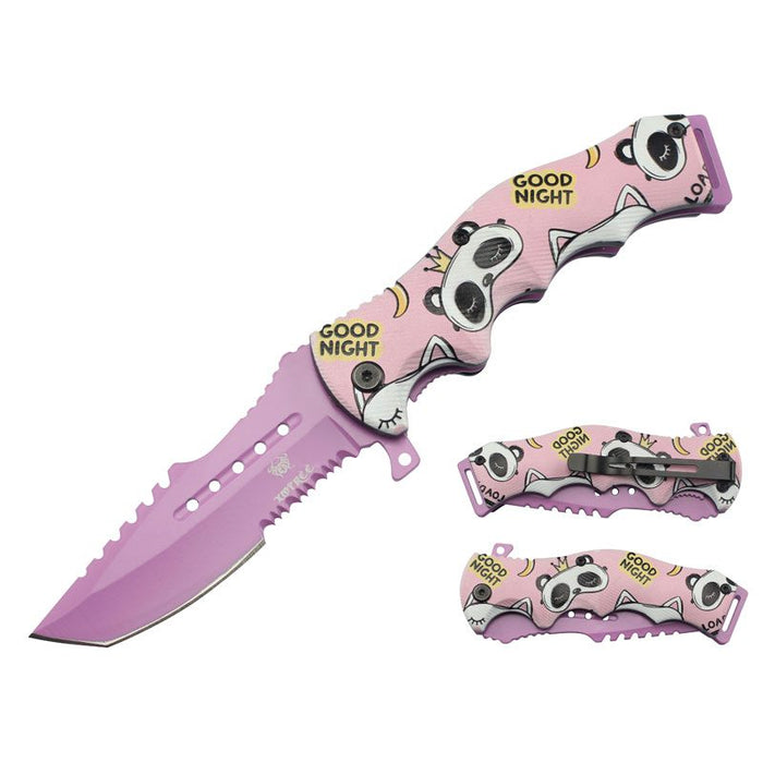 Xtreme | 8″ Tactical Folding Pocket Knife – Half-Serrated Blade with Printed Handle & Pocket Clip (XTR-DES-4) Folding Knife Canadian Distributor DES-5