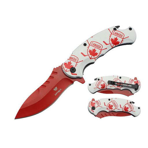 Xtreme | 8.8″ Folding Pocket Knife – Clip Point Blade with Aluminum Handle & Pocket Clip (XTR-DES-7) Folding Knives Canadian Distributor DES-8