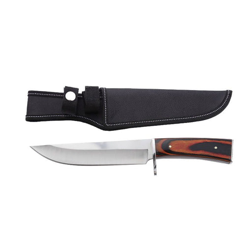 Xtreme | 12″ Hunting Knife – Fixed Blade with Wooden Handle & Sheath (XTR-HKN065) Fixed Blade Knives Canadian Distributor