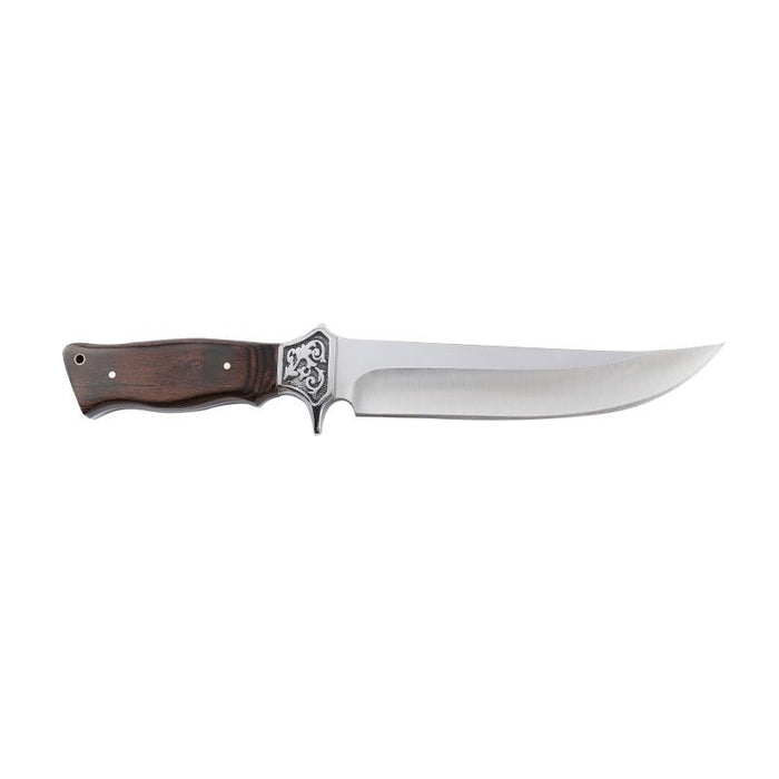 Xtreme | 12″ Hunting Knife – Fixed Blade with Engraved Guard & Chestnut Wood Handle (XTR-HKN069) Fixed Blade Knife Canadian Distributor
