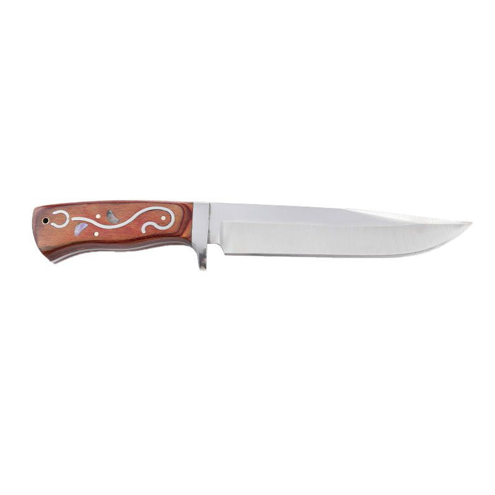 Xtreme | 12″ Hunting Knife – Fixed Drop Point Blade with Wooden Handle & Sheath (XTR-HKN080) Fixed Blade Knife Canadian Distributor