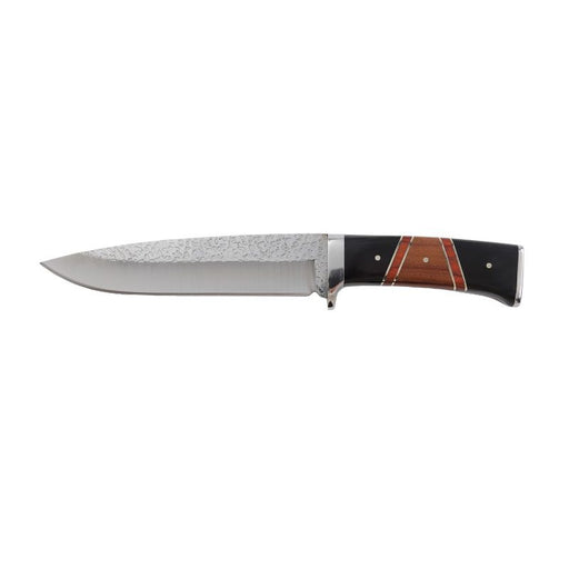 Xtreme | 12″ Hunting Knife – Fixed Blade with Red & Black Wooden Handle and Sheath (XTR-HKN081) Fixed Blade Knives Canadian Distributor