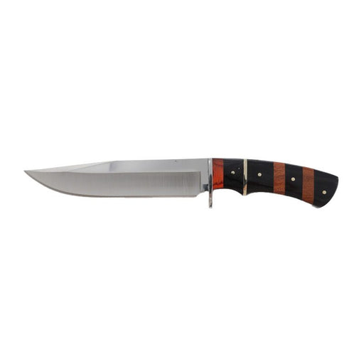 Xtreme | 12″ Hunting Knife – Mirror Polished Fixed Blade with Wooden Handle & Sheath (XTR-HKN082) Fixed Blade Knives Canadian Distributor