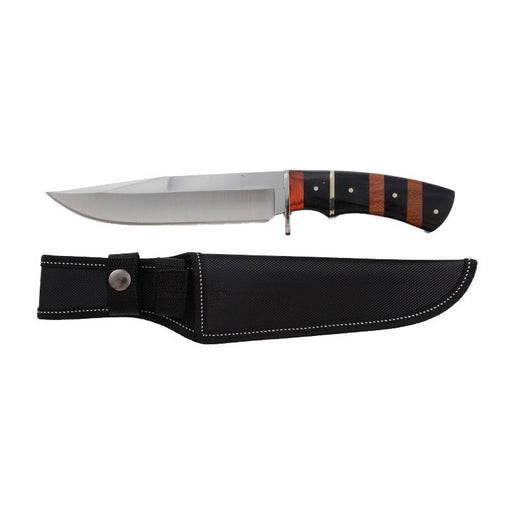 Xtreme | 12″ Hunting Knife – Mirror Polished Fixed Blade with Wooden Handle & Sheath (XTR-HKN082) Fixed Blade Knives Canadian Distributor
