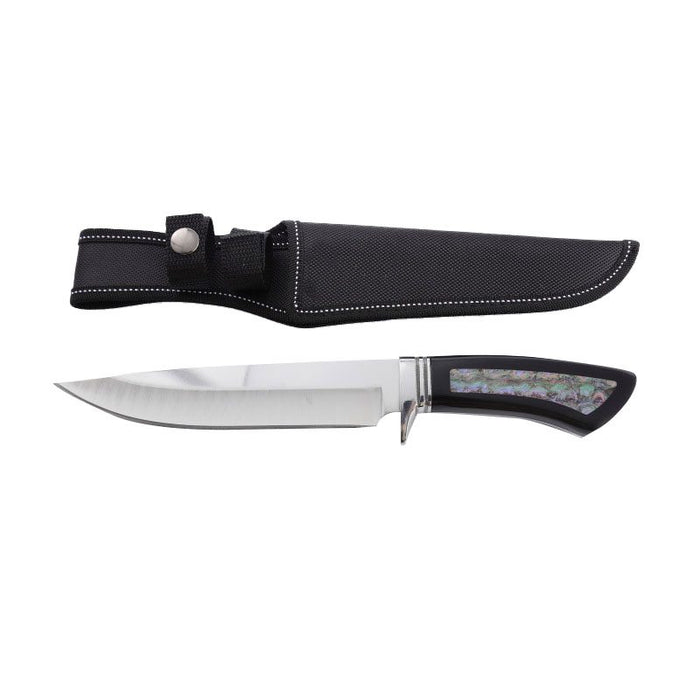 Xtreme | 12″ Hunting Knife – Fixed Blade with Wooden Handle & Pearl Inlay (XTR-HKN086) Fixed Blade Knife Canadian Distributor