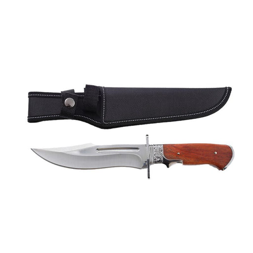 Xtreme | 11.81″ Hunting Knife – Fixed Clip Point Blade with Polished Wooden Handle & Sheath (XTR-HKN088) Fixed Blade Knives Canadian Distributor