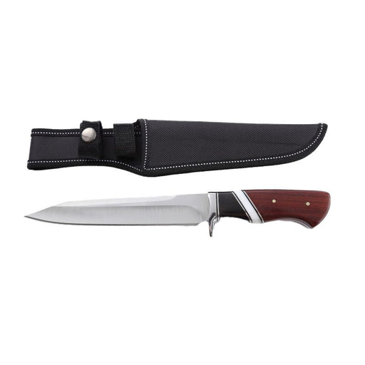 Xtreme | 12″ Hunting Knife – Fixed Blade with Two-Tone Wood Handle & Sheath (XTR-HKN089) Fixed Blade Knives Canadian Distributor