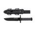 Xtreme | 12.5″ Survival Hunting Knife – Locking Blade with Compass, Fire Starter & ABS Sheath (XTR-HKN096/7) Fixed Blade Knife Canadian Distributor Black
