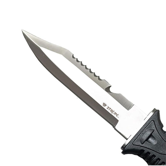 Xtreme | 10″ Hunting & Diving Knife – Fixed Serrated Blade with Hammerhead Handle (XTR-HKN114) Fixed Blade Knife Canadian Distributor