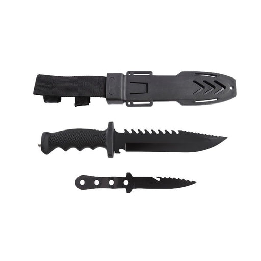 Xtreme | 12″ Survival Hunting Knife Set – Fixed Drop Point Blade with Throwing Knife & Tactical Sheath (XTR-HKN117) Fixed Blade Knives Canadian Distributor
