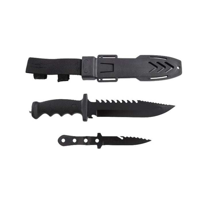 Xtreme | 12″ Survival Hunting Knife Set – Fixed Drop Point Blade with Throwing Knife & Tactical Sheath (XTR-HKN117) Fixed Blade Knife Canadian Distributor