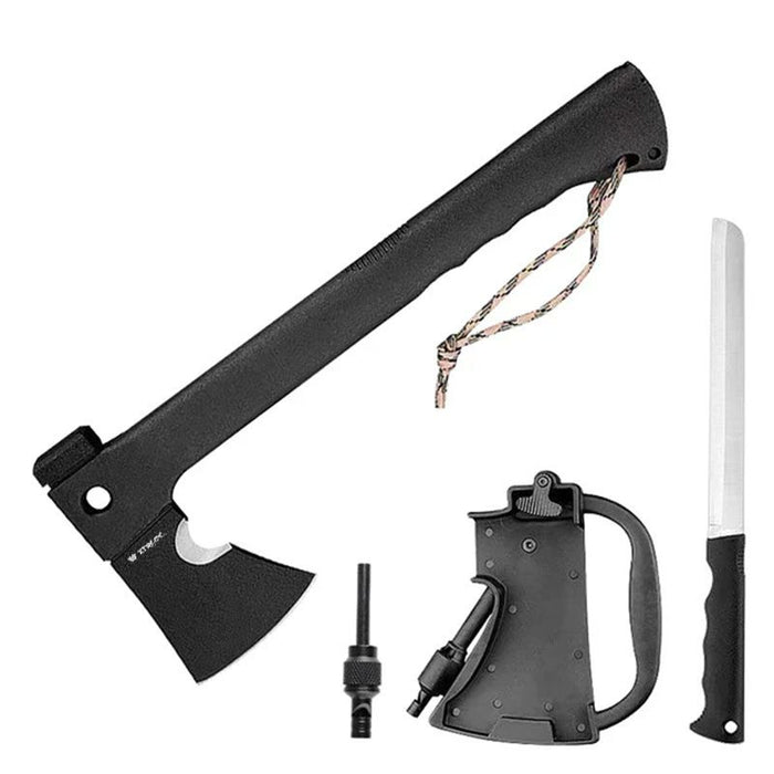 Xtreme | 13.86″ Multipurpose Survival Tomahawk Tool – Axe & Knife Combo with Nylon Handle (XTR-HKN122) Sword · Machete · Axe Canadian Distributor