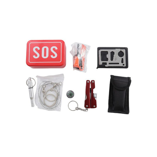 Xtreme | 3.74″ SOS Outdoor Survival Kit – Compact 9-in-1 Emergency Tool Set (XTR-HKN123) Multi Tools & Accessories Canadian Distributor