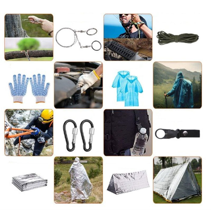 Xtreme | All-in-One Outdoor Survival Kit – Emergency Gear & First Aid Set (XTR-HKN125) Multi Tool · Accessory Canadian Distributor