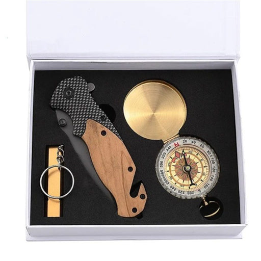 Xtreme | 8.07″ Pocket Knife Gift Set – Multifunctional Folding Knife with Compass & Whistle (XTR-HKN133) Folding Knives Canadian Distributor