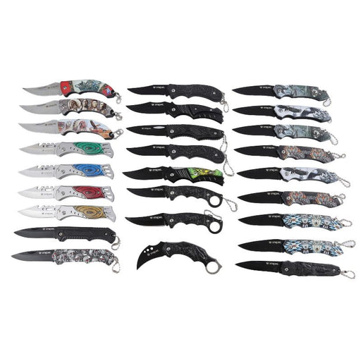 Xtreme | 26-Piece Pocket Knife Set in Jar – Stainless Steel Folding Knives (XTR-HKN138) Folding Knives Canadian Distributor