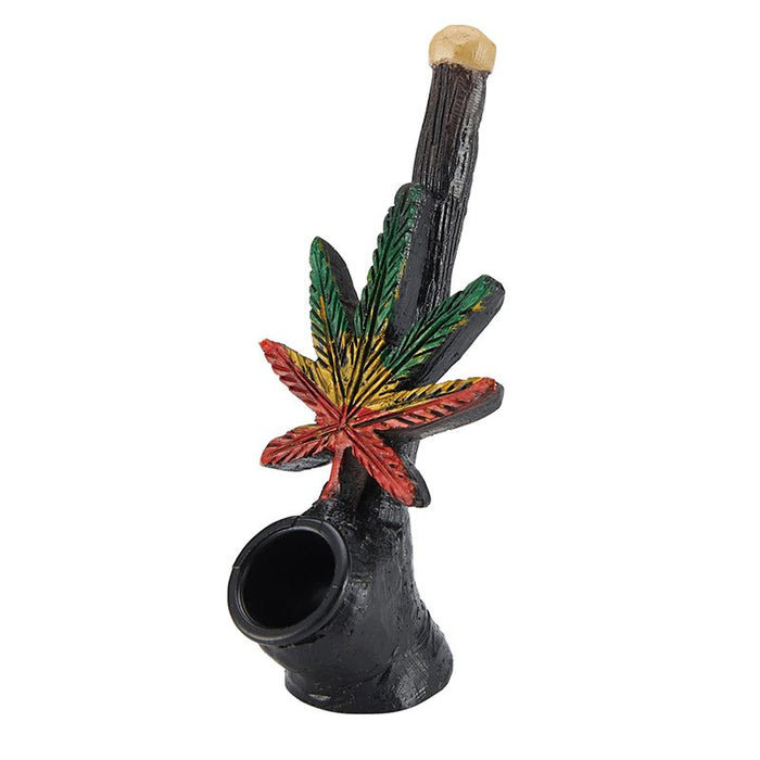 5" Smoking Pipe Leaf Design [YDS-001] Resin Pipe Canadian Distributor