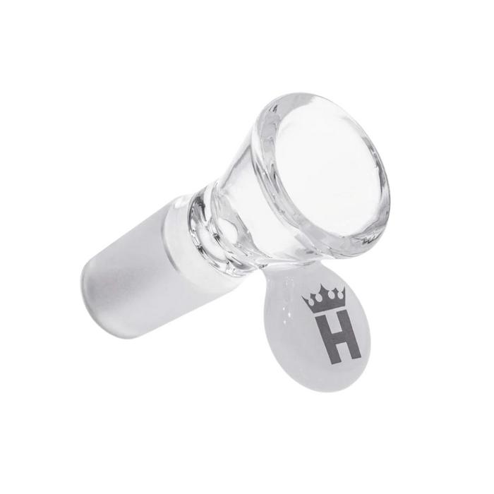 Hoss Glass | 14mm Cone Bowl with Coloured Tab [YX12C] Bowl · Popper Smoking Cat Distribution White