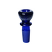 Hoss Glass | 14mm Full Colour Chunky Snapper Bowl [YX20C] Bowl · Popper Smoking Cat Distribution Blue