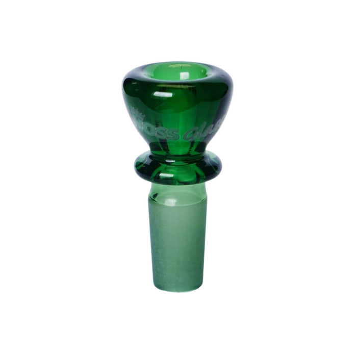 Hoss Glass | 14mm Full Colour Chunky Snapper Bowl [YX20C] Bowl · Popper Smoking Cat Distribution Green