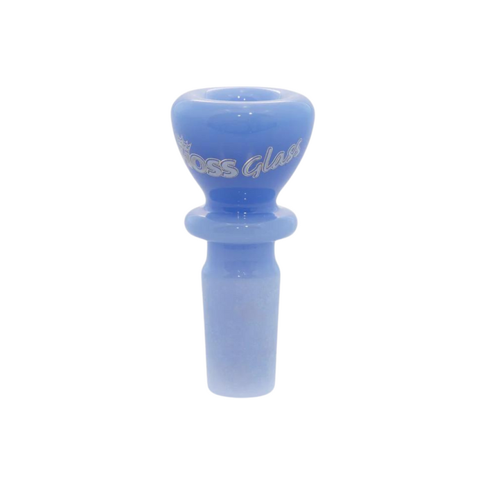Hoss Glass | 14mm Full Colour Chunky Snapper Bowl [YX20C] Bowl · Popper Smoking Cat Distribution Millk Blue
