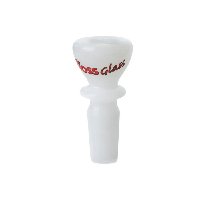 Hoss Glass | 14mm Full Colour Chunky Snapper Bowl [YX20C] Bowl · Popper Smoking Cat Distribution White