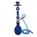 Zebra Heart 1 Hose Hookah 28" Tall Hookah Jatiimports LLC BLUE