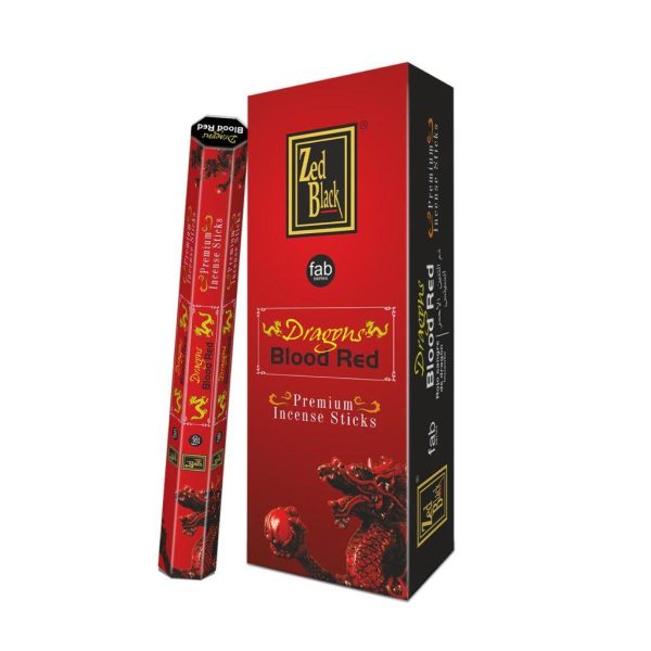 Zed Black | Premium Incense Sticks – 6 pack Incense Canadian Distributor Dragon Blood Red