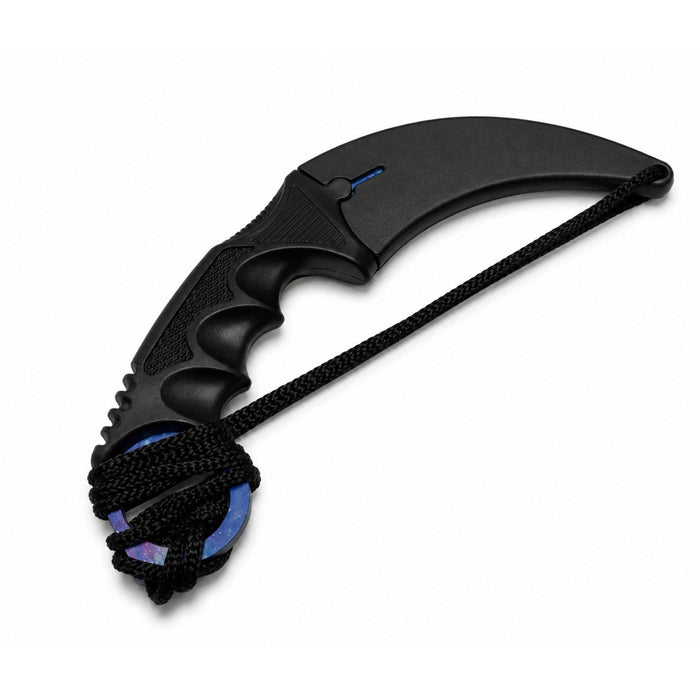 7.5" Non-Sharpened Practice Karambit Knife with Sheath – Assorted Designs