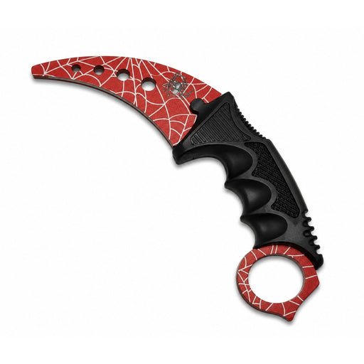 7.5" Non-Sharpened Practice Karambit Knife with Sheath – Assorted Designs Fixed Blade Knife Super Supplys Inc Red Spider