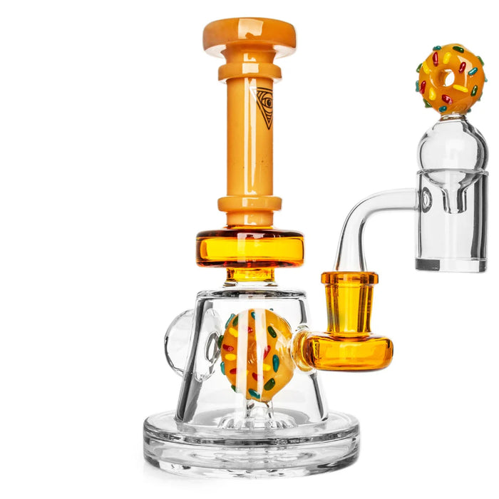 Red Eye Glass® | 8" Freshly Baked Concentrate Rig Set [2436JY] Glass Rig Smoking Cat Distribution