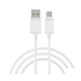 Type C to USB 1 Meter – White Pack of 10 [AK11004] Charging Cable & Accessories Canadian Distributor