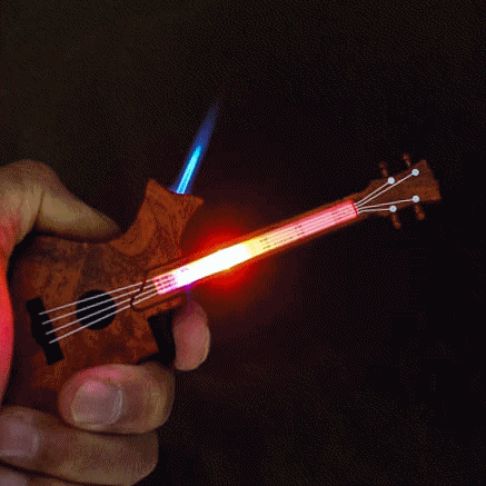 Click It | 6" Guitar Single Torch Lighter [GH-8729] Torch Canadian Distributor
