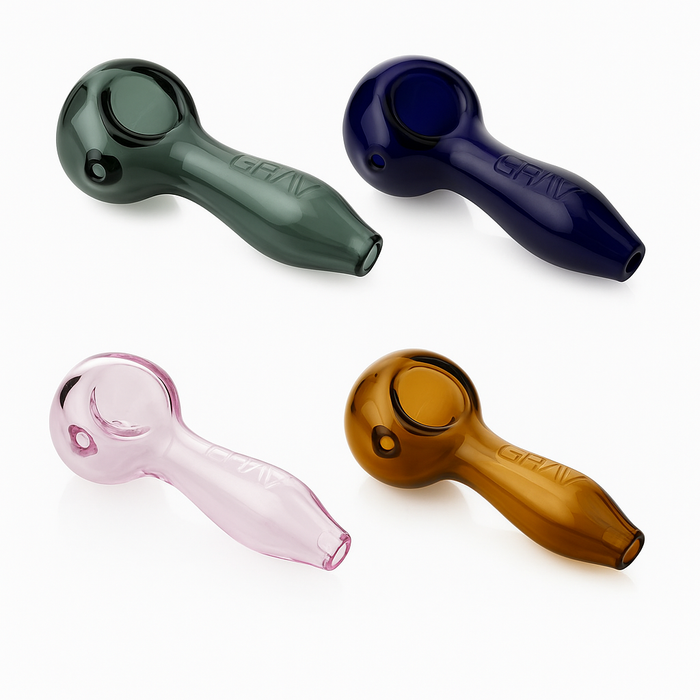 GRAV® | 4" Classic Spoon – Assorted Colors Glass Pipe Small Biz Distributors