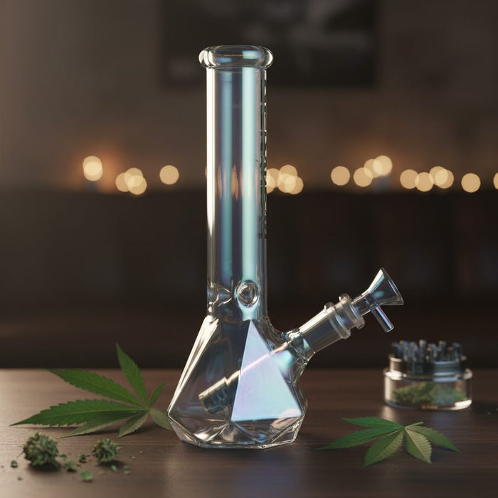 Xtreme | 10″ Metallic Terminator Finish Orion Beaker Base Glass Bong [XTR-MY008] – Box of 12 Glass Bong Canadian Distributor