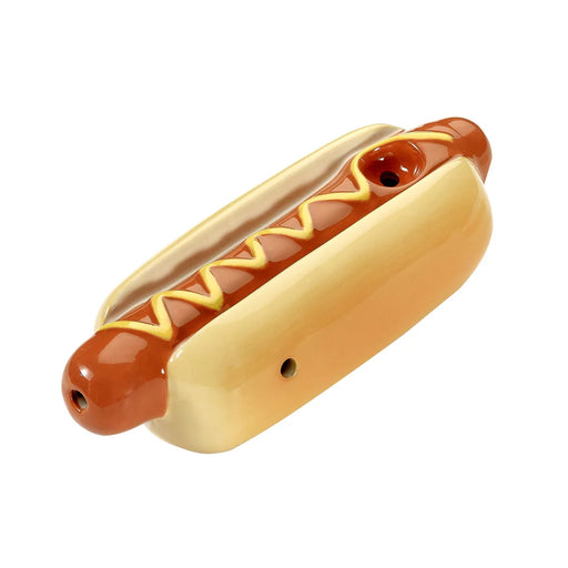 Fashioncraft | Ceramic Hot Dog Pipe – Novelty Smoking Pipe [82540] Ceramic Pipe Smoking Cat Distribution