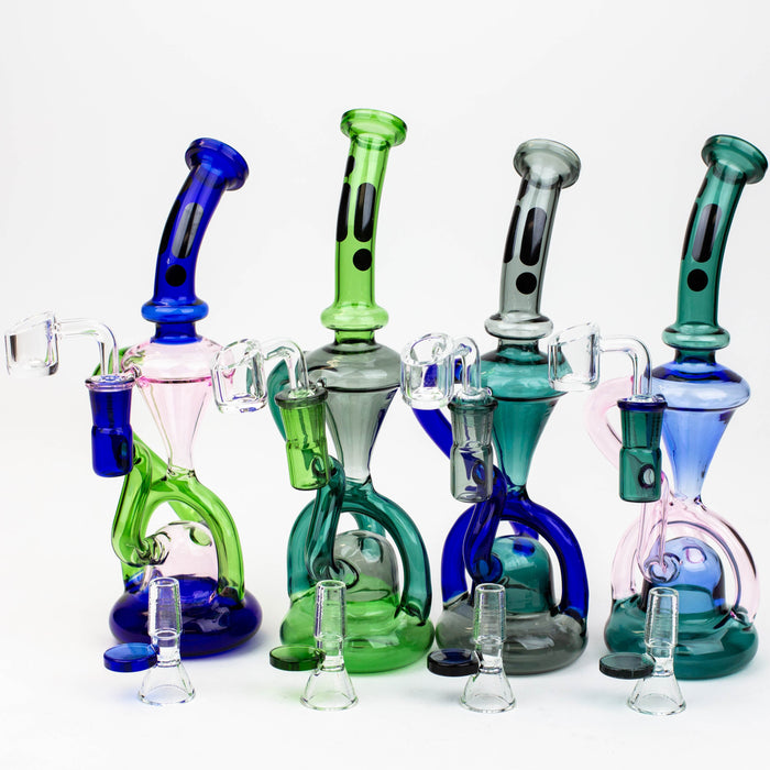 Infyniti | 10" Glass 2-in-1 recycler ( GP1933 ) Glass Bong ONE