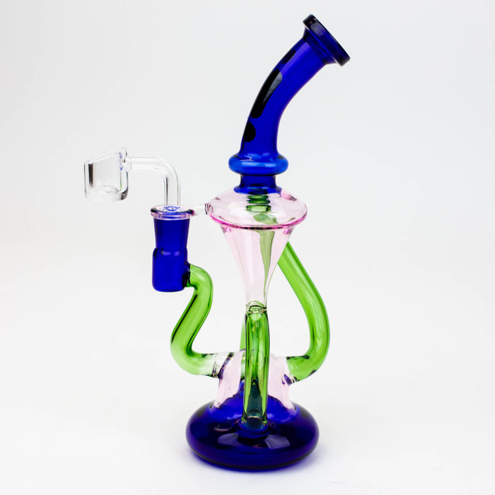 Infyniti | 10" Glass 2-in-1 recycler ( GP1933 ) Glass Bong ONE