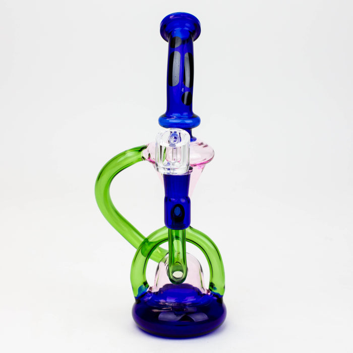 Infyniti | 10" Glass 2-in-1 recycler ( GP1933 ) Glass Bong ONE