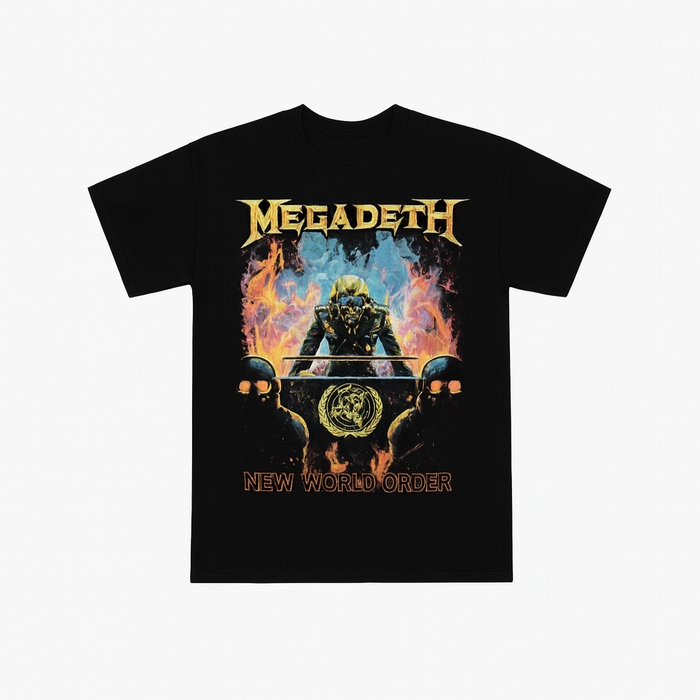 Megadeth | “New World Order” Short Sleeve Unisex Black T-Shirt – Officially Licensed Rock Band Tee