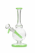 NG | 7" Fixed Colour Stem Bubbler [N8049] Glass Bong High-End Brands Glass M.GREEN