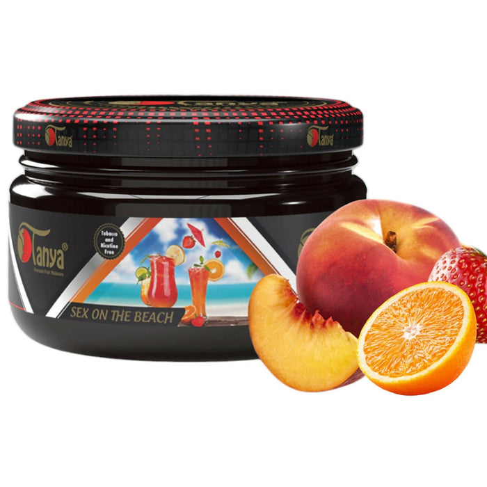 TANYA HOOKAH FLAVOR 250G CAN ZERO NICOTINE- ZERO TOBACCO Hookah Accessories Jatiimports LLC SEX ON THE BEACH