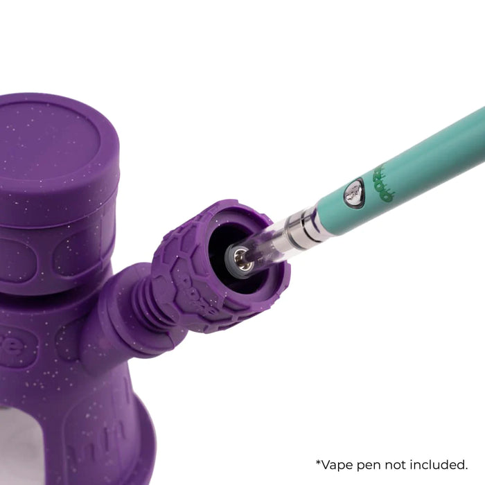 Ooze | Hyborg Silicone Glass 4-In-1 Hybrid Water Pipe And Dab Straw