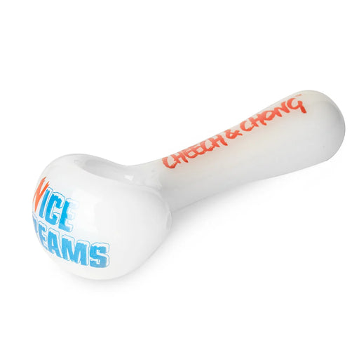 Cheech & Chong® Glass | 4.5" Nice Dreams Hand Pipe W/Ash Catcher Mouthpiece Glass West Coast Gifts