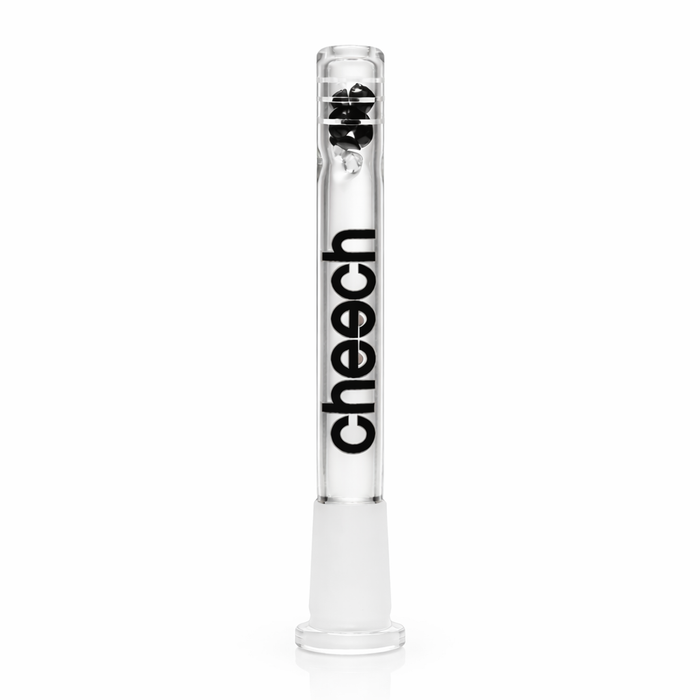 Cheech | 5.5" Diamond Downstems with Diffusion Cuts Downstem · Bowlstem Smoking Cat Distribution Black